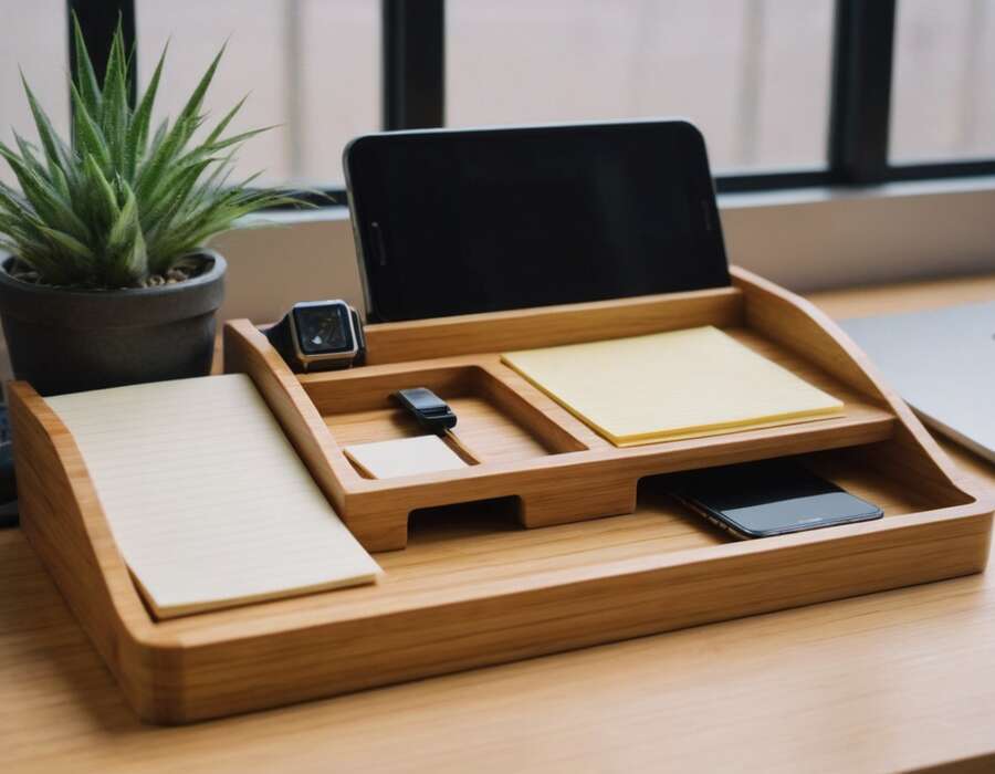 Bamboo Desk Organizer